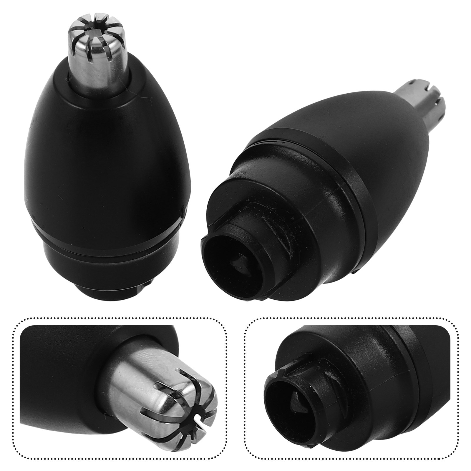 Men'S Grooming Tool - 2Pcs Replacement Nose Hair Trimmer Heads