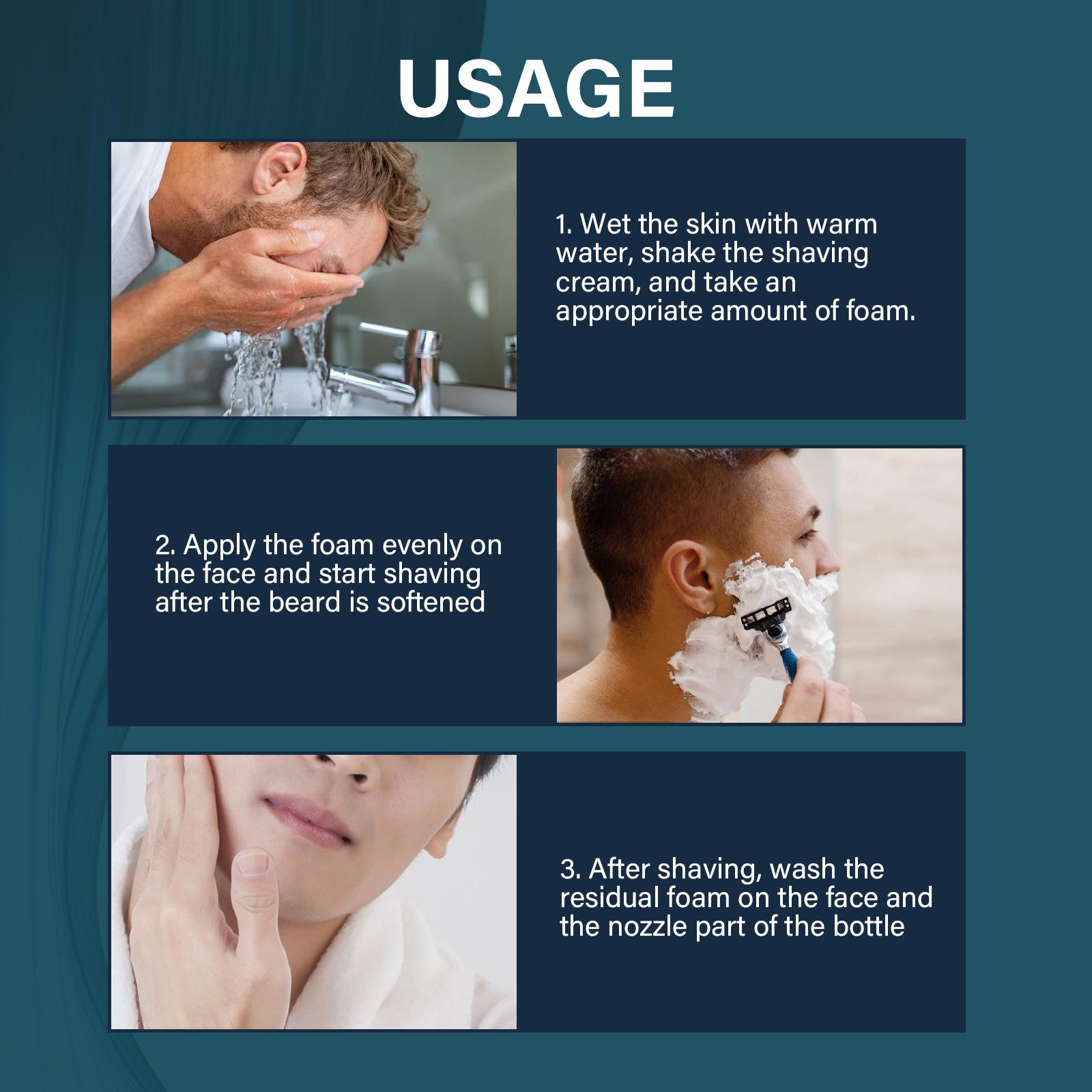 Men'S Grooming Facial - Soothing Shaving Foam for Men Slick