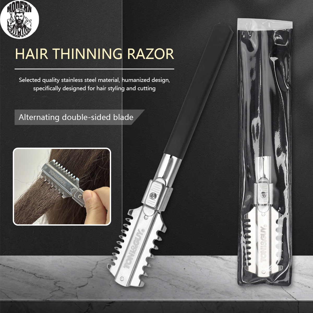 Men'S Grooming Haircut - Salon Double-Edge Shaving Haircut Razor Knife