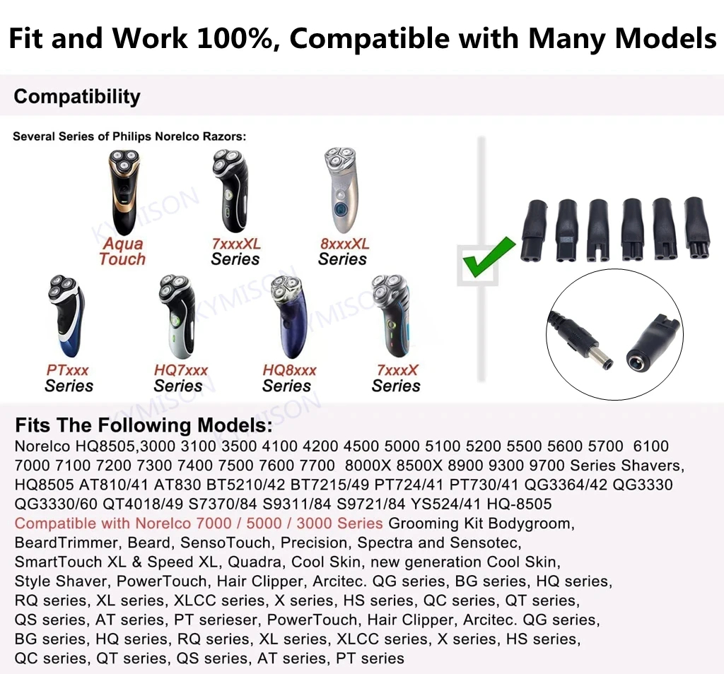 8PCS Replacement Power Cord 5V - Men'S Grooming Haircut review and price
