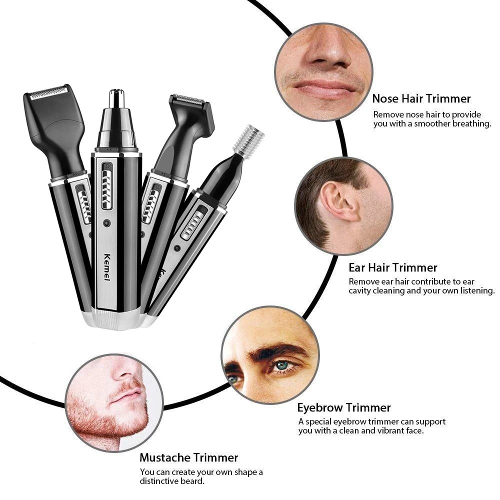 Kemei rechargeable electric al - Men'S Grooming Facial review and price
