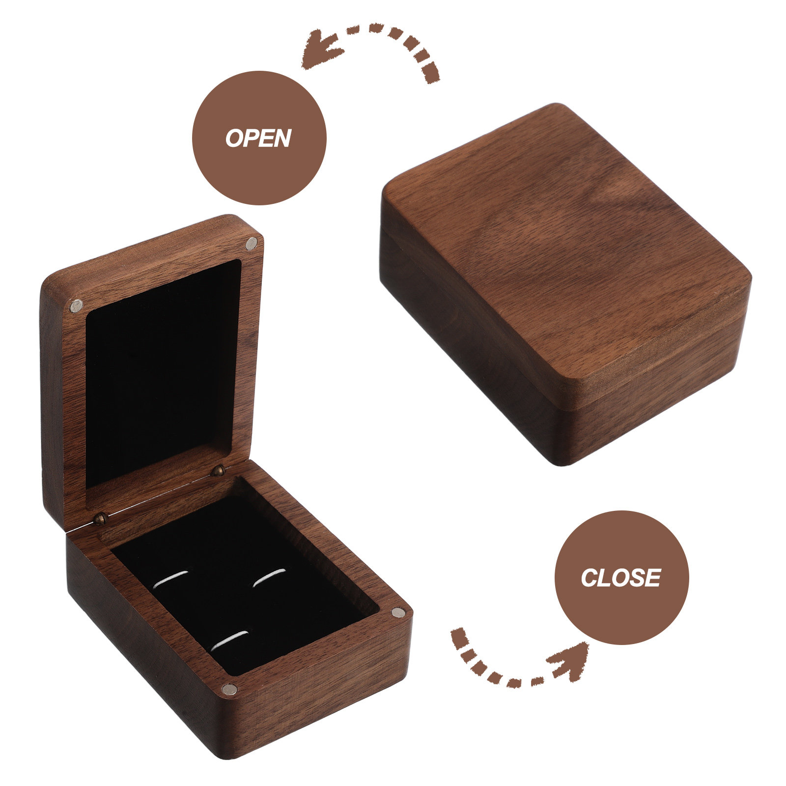 Timeless Black Walnut Cufflink - Men'S Grooming Organizer review and price
