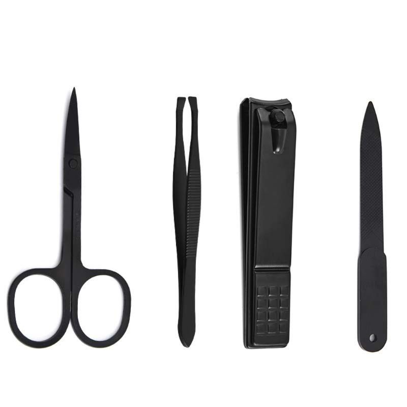 4pcs Manicure Pedicure Set Fin - Mens Grooming Kit Case review and price