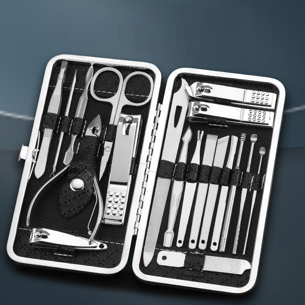 19Pcs Fingernail and Toenail C - Mens Grooming Kit Case review and price