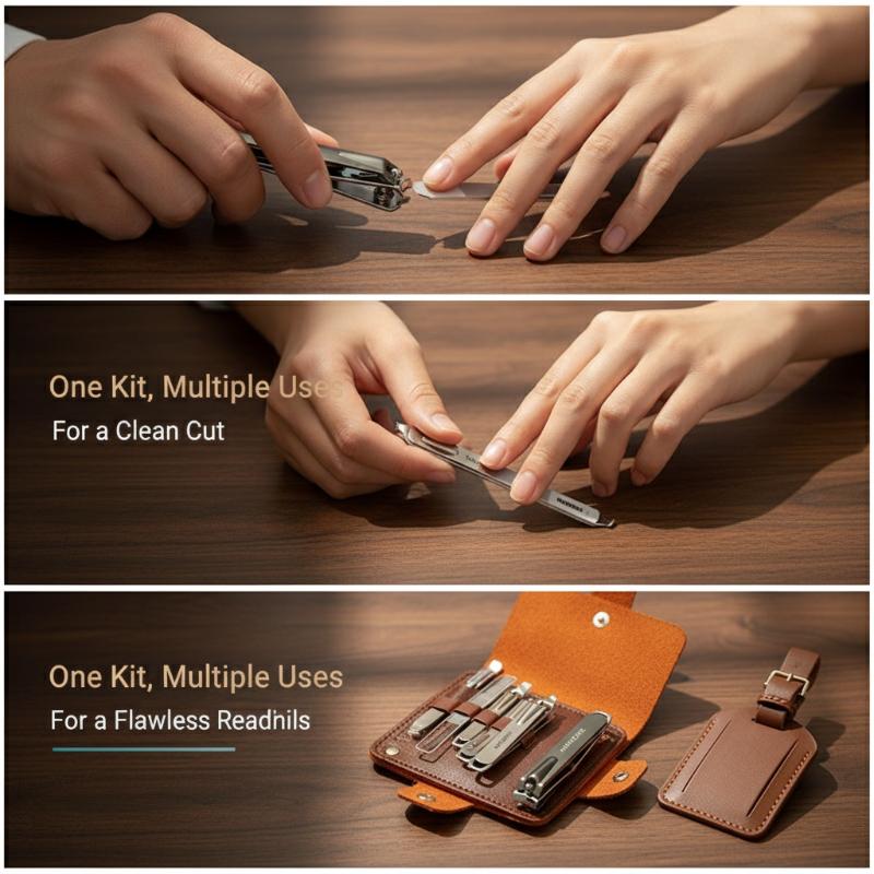 Manicure Pedicure Kit 10 Pcs P - Mens Grooming Kit Case review and price