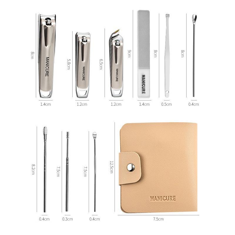 Manicure Pedicure Kit 10 Pcs P - Mens Grooming Kit Case review and price