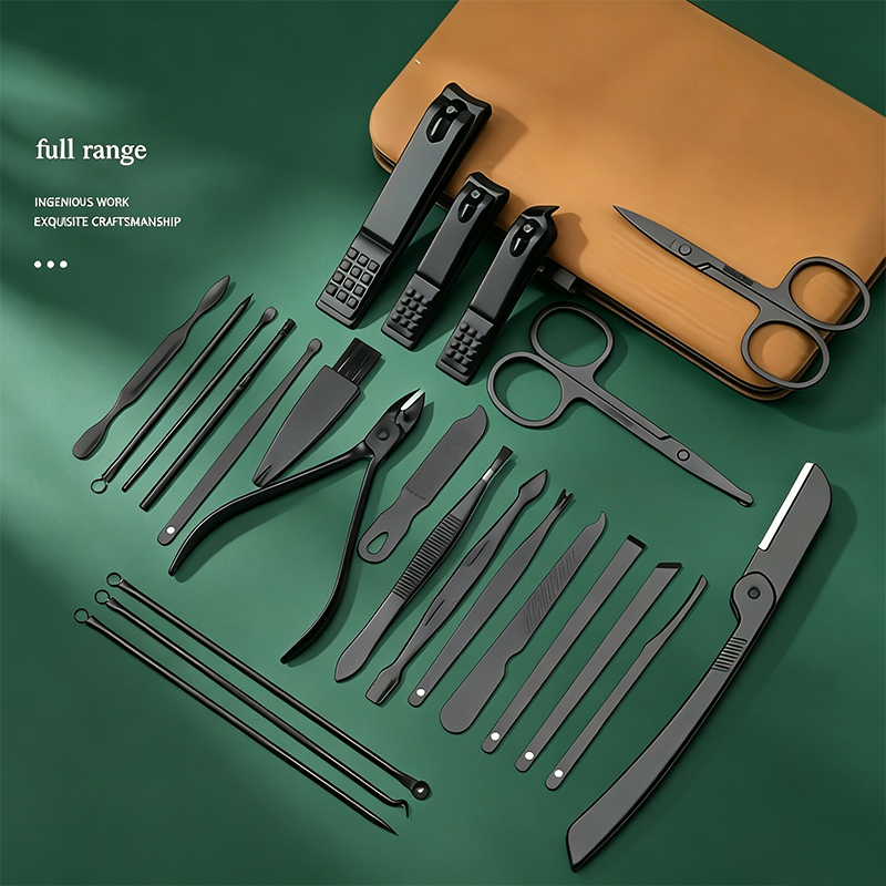 24Pcs Manicure Pedicure Set, B - Mens Grooming Kit Case review and price