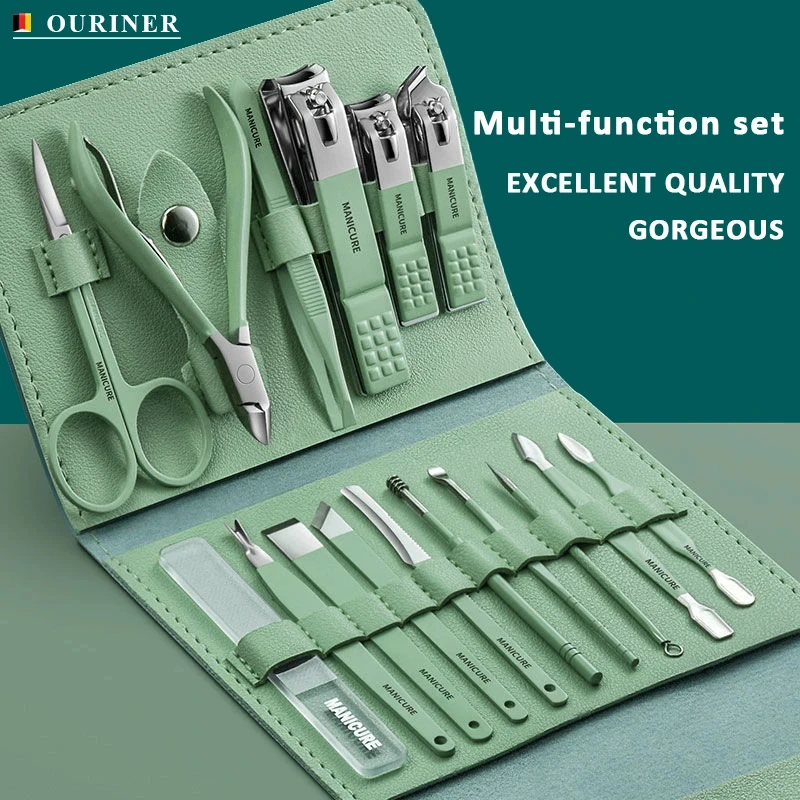 16 in 1 Professional Manicure  - Mens Grooming Kit Case review and price