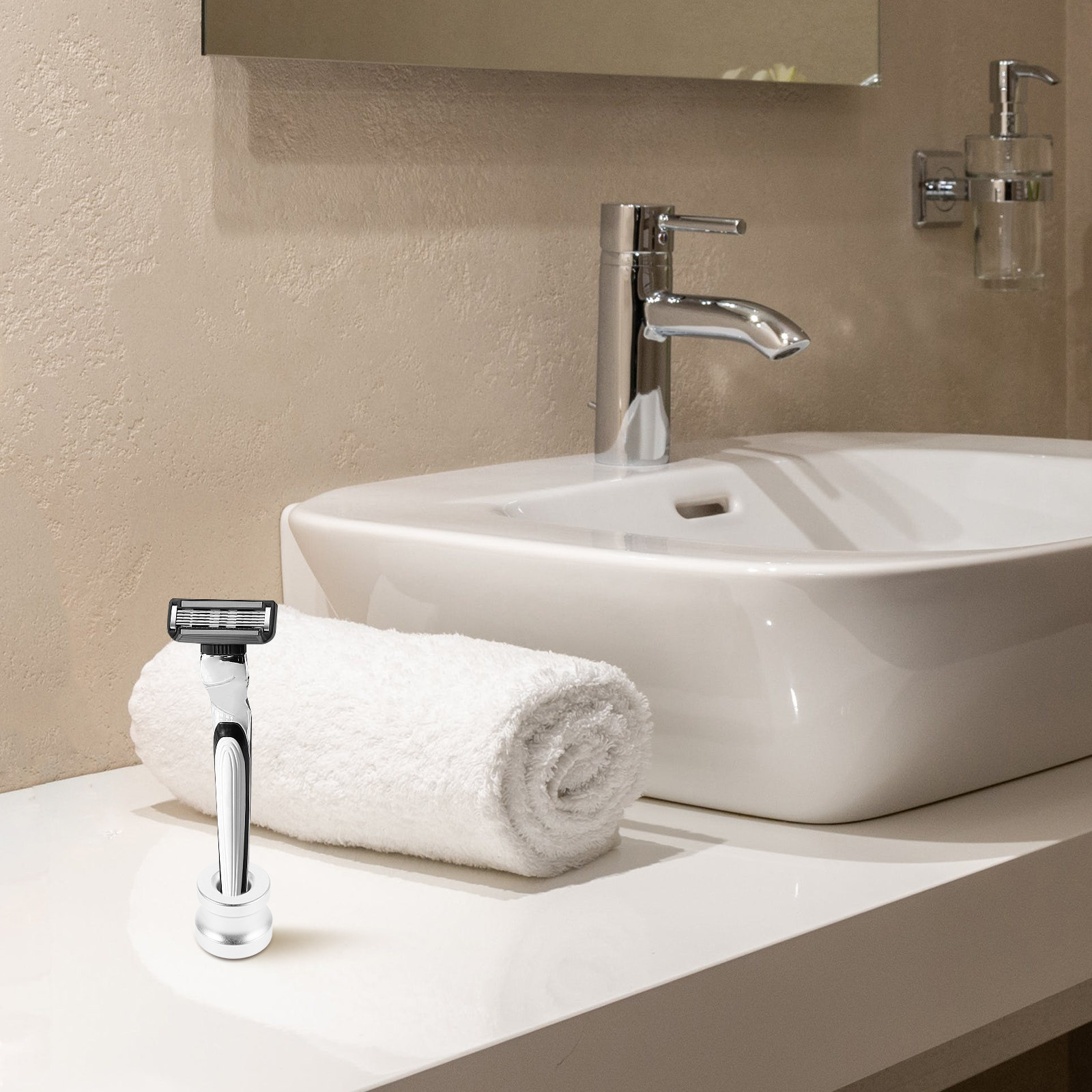 Heavy-Duty Aluminum Alloy Shav - Men'S Grooming Organizer review and price